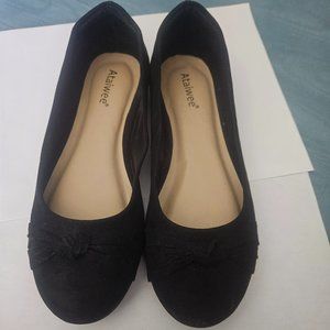 Ataiwee Women's Comfortable Dress  black Ballet shoes SZ 8 WW